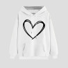 Hoodie Damen Elegant Sweatshirt mit Kapuze Fashion Motiv Kapuzenpullover Sport Pullover Frauen Langarm Oberteile Winter Kleidung