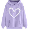 Hoodie Damen Elegant Sweatshirt mit Kapuze Fashion Motiv Kapuzenpullover Sport Pullover Frauen Langarm Oberteile Winter Kleidung