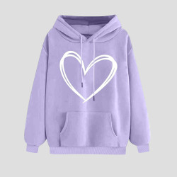 Hoodie Damen Elegant Sweatshirt mit Kapuze Fashion Motiv Kapuzenpullover Sport Pullover Frauen Langarm Oberteile Winter Kleidung