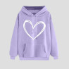 Hoodie Damen Elegant Sweatshirt mit Kapuze Fashion Motiv Kapuzenpullover Sport Pullover Frauen Langarm Oberteile Winter Kleidung