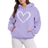 Hoodie Damen Elegant Sweatshirt mit Kapuze Fashion Motiv Kapuzenpullover Sport Pullover Frauen Langarm Oberteile Winter Kleidung