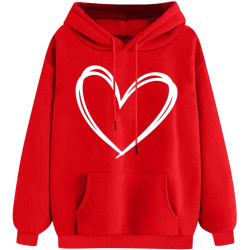 Hoodie Damen Elegant Sweatshirt mit Kapuze Fashion Motiv Kapuzenpullover Sport Pullover Frauen Langarm Oberteile Winter Kleidung