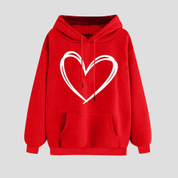 Hoodie Damen Elegant Sweatshirt mit Kapuze Fashion Motiv Kapuzenpullover Sport Pullover Frauen Langarm Oberteile Winter Kleidung