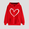 Hoodie Damen Elegant Sweatshirt mit Kapuze Fashion Motiv Kapuzenpullover Sport Pullover Frauen Langarm Oberteile Winter Kleidung