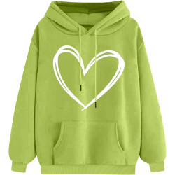 Hoodie Damen Elegant Sweatshirt mit Kapuze Fashion Motiv Kapuzenpullover Sport Pullover Frauen Langarm Oberteile Winter Kleidung