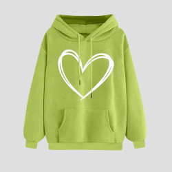 Hoodie Damen Elegant Sweatshirt mit Kapuze Fashion Motiv Kapuzenpullover Sport Pullover Frauen Langarm Oberteile Winter Kleidung