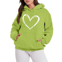 Hoodie Damen Elegant Sweatshirt mit Kapuze Fashion Motiv Kapuzenpullover Sport Pullover Frauen Langarm Oberteile Winter Kleidung