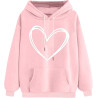 Hoodie Damen Elegant Sweatshirt mit Kapuze Fashion Motiv Kapuzenpullover Sport Pullover Frauen Langarm Oberteile Winter Kleidung