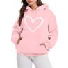 Hoodie Damen Elegant Sweatshirt mit Kapuze Fashion Motiv Kapuzenpullover Sport Pullover Frauen Langarm Oberteile Winter Kleidung