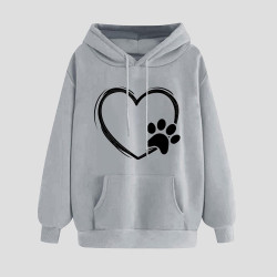 Hoodie Damen Elegant Sweatshirt mit Kapuze Fashion Motiv Kapuzenpullover Sport Pullover Frauen Langarm Oberteile Winter Kleidung