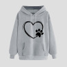 Hoodie Damen Elegant Sweatshirt mit Kapuze Fashion Motiv Kapuzenpullover Sport Pullover Frauen Langarm Oberteile Winter Kleidung