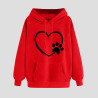Hoodie Damen Elegant Sweatshirt mit Kapuze Fashion Motiv Kapuzenpullover Sport Pullover Frauen Langarm Oberteile Winter Kleidung