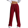 Damen Jogginghose Baggy Hosen Fashion Trainingshose mit Kordelzug Sporthose Lang Stoffhose Casual Teenager Mädchen Baumwolle