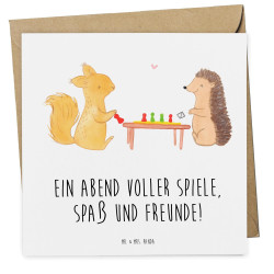 Mr. & Mrs. Panda Geschenkkarte Spieleabend Freude - Spaß, Unterhaltung, Geldgeschenk, Kartenspiele, Gutschein, perfekte Wahl,