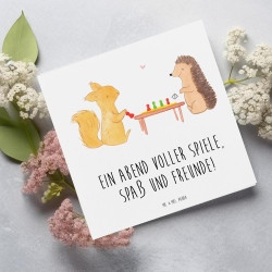 Mr. & Mrs. Panda Geschenkkarte Spieleabend Freude - Spaß, Unterhaltung, Geldgeschenk, Kartenspiele, Gutschein, perfekte Wahl,