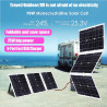 10000-W-Off-Grid-Solarstrom-Kit mit reinem Sinus-Wechselrichter und 50-A-PWM-Controller for Wohnmobile, Boote und