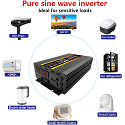 10000-W-Off-Grid-Solarstrom-Kit mit reinem Sinus-Wechselrichter und 50-A-PWM-Controller for Wohnmobile, Boote und