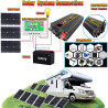 10000-W-Off-Grid-Solarstrom-Kit mit reinem Sinus-Wechselrichter und 50-A-PWM-Controller for Wohnmobile, Boote und