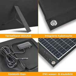 100W Foldable Solar Panel, Kompatibilität: DJI Power Adaptermodul für Solarpanel (MPPT), Power 1000, Power 500 AI Affiliate