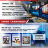 SYSTEMTREFF Basic Gaming Komplett PC Set AMD Ryzen 5 PRO 5655G 6x4.4GHz | AMD RX Vega 7 4K | 512GB M.2 NVMe | 16GB DDR4 RAM |