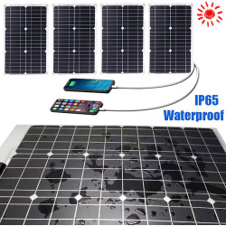 6000-W-Off-Grid-Solarstrom-Kit mit faltbarem, wasserdichtem 100-W-Panel und 50-A-Controller for Boote, Wohnmobile und den