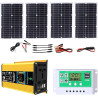 6000-W-Off-Grid-Solarstrom-Kit mit faltbarem, wasserdichtem 100-W-Panel und 50-A-Controller for Boote, Wohnmobile und den