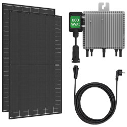 880Wp Balkonkraftwerk 800W steckerfertig mit WIFI - Trina Solar Black Frame 440W Bifazial Solarmodule AI Affiliate SummarizerNew