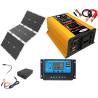 AANNAA 6000-W-Off-Grid-Solarstrom-Kit mit wasserdichtem 60-W-Panel und 30-A-Controller for den Heim- und Außenbereich(110V) AI
