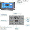AANNAA 6000-W-Off-Grid-Solarstrom-Kit mit wasserdichtem 60-W-Panel und 30-A-Controller for den Heim- und Außenbereich(110V) AI