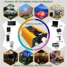 AANNAA 6000-W-Off-Grid-Solarstrom-Kit mit wasserdichtem 60-W-Panel und 30-A-Controller for den Heim- und Außenbereich(110V) AI