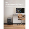 AFERIY 3840Wh Tragbare Powerstation, 3600W Solargenerator LiFePO4 mit USV, 3x230V AC Ausgang 3600W (7200W Peak), Stormerzeuger