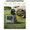 AFERIY 3600W Solargenerator, 3840Wh LiFePO4 Tragbare Powerstation mit USV, 3x230V AC Ausgang 3600W (7200W Peak), Stormerzeuger