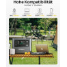 AFERIY Solar Generator 2400W mit 400W Solarmodule, 2048Wh Tragbare Powerstation (4800W Peak), LiFePO4 Batterie, 220V-240V,