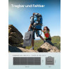 AFERIY Faltbares Solarpanel 200W, Solarmodul mit 5 Ausgängen, faltbares monokristallines Silikon-Solarpanel, IP65, hohe