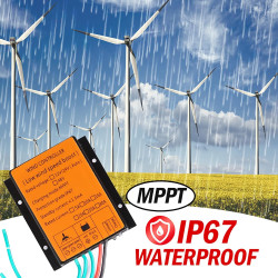 AISINILALAO 5000W Wind Turbine Controller, DC 12V 24V 48V MPPT Wind Turbine Laderegler Geeignet Für Wind Power Generation