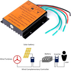 AISINILALAO 5000W Wind Turbine Controller, DC 12V 24V 48V MPPT Wind Turbine Laderegler Geeignet Für Wind Power Generation