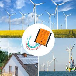 AISINILALAO 5000W Wind Turbine Controller, DC 12V 24V 48V MPPT Wind Turbine Laderegler Geeignet Für Wind Power Generation