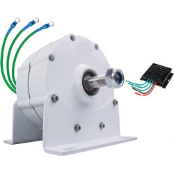 AISINILALAO 10000W Elektrischer Generatorgenerator, 12V-220V Niedriger Drehzahlmotor Permanent Magnet Windmill Generator Für