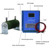 AISINILALAO 5000W 12 V/24 V/48 V MPPT Wind Solar Hybrid -Ladungssteuerung Mit Dump -Last -Windturbinenladungssteuerung Für
