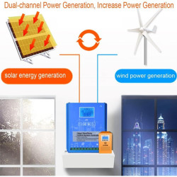 AISINILALAO 5000W 12 V/24 V/48 V MPPT Wind Solar Hybrid -Ladungssteuerung Mit Dump -Last -Windturbinenladungssteuerung Für