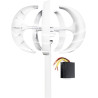 AISINILALAO Windkraftanlage-Generator-Kit, 400W 12V 24V Wind-Energie-Generator,Mit Prüfer 5 Blätter