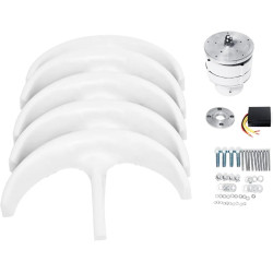 AISINILALAO Windkraftanlage-Generator-Kit, 400W 12V 24V Wind-Energie-Generator,Mit Prüfer 5 Blätter