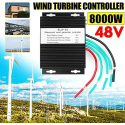 AISINILALAO 12V 24V Auto 48V Windturbine Laderegler, 3000W-6000W Windkraftanlage Generator MPPT Controller für Wind- und