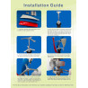 AISINILALAO 9000W Vertikale Windturbine, 3 Blätter Vertikaler Windturbinengenerator 12V-220V