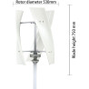 AISINILALAO 9000W Vertikale Windturbine, 3 Blätter Vertikaler Windturbinengenerator 12V-220V