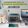 ALLPOWERS Solargenerator R600, 299WH LiFePO4 Batterie, 2x 600W (1200W Spitze) AC Ausgang Tragbare Powerstation mit 100W