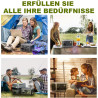 ALLPOWERS Solargenerator R600, 299WH LiFePO4 Batterie, 2x 600W (1200W Spitze) AC Ausgang Tragbare Powerstation mit 100W