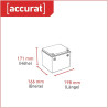 Accurat AGM Batterie S43-12V, 43Ah, zyklenfest, wartungsfrei - VRLA Versorgungsbatterie, Blei Akku, Solarbatterie, Bootsbatterie