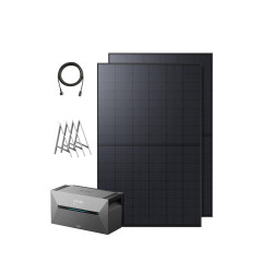 Anker SOLIX Balkonkraftwerk mit Speicher (890W | 1600Wh), Solarbank 2 Plus 2 MPPT für bis zu 2 Solarpanels, 1600Wh Speicher für