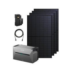 Balkonkraftwerk mit Speicher, Anker SOLIX Solarbank 3 E2700 Pro (2680Wh), 4 MPPTs (3600W), bis zu 16kWh Kapazität, 4× 500W